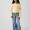 Sudadera infantil Vintagesoft con cuello redondo y corte en cuña