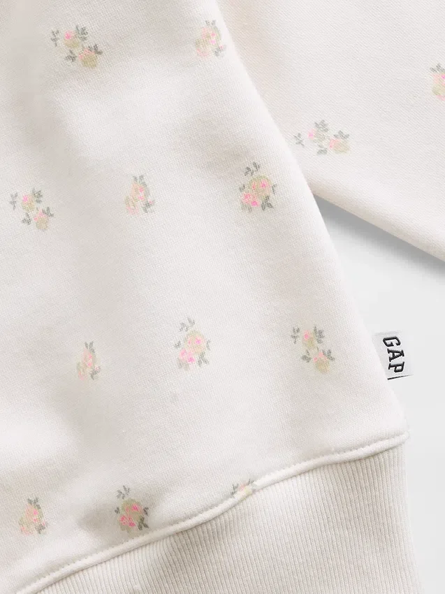 Sudadera infantil Vintagesoft con cuello redondo y corte en cuña