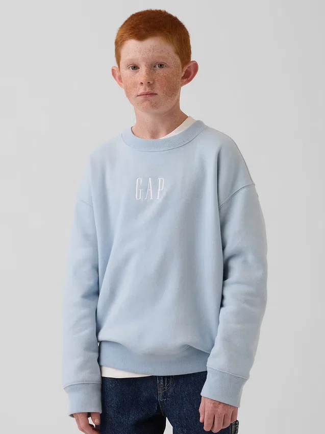 Sudadera infantil Vintagesoft con logo y corte holgado