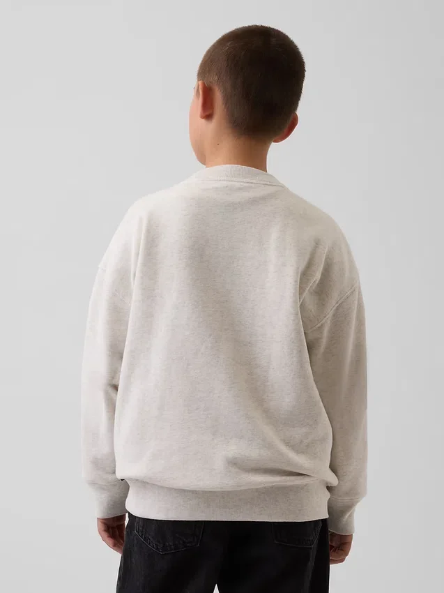 Sudadera infantil Vintagesoft con logo y corte holgado