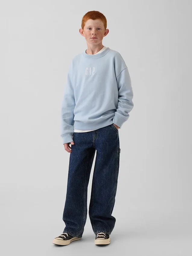 Sudadera infantil Vintagesoft con logo y corte holgado