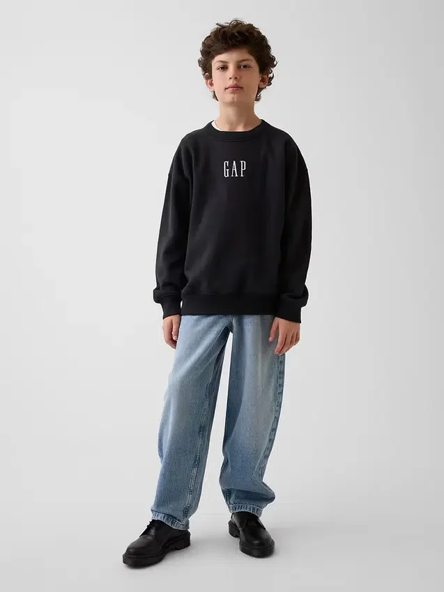Sudadera infantil Vintagesoft con logo y corte holgado