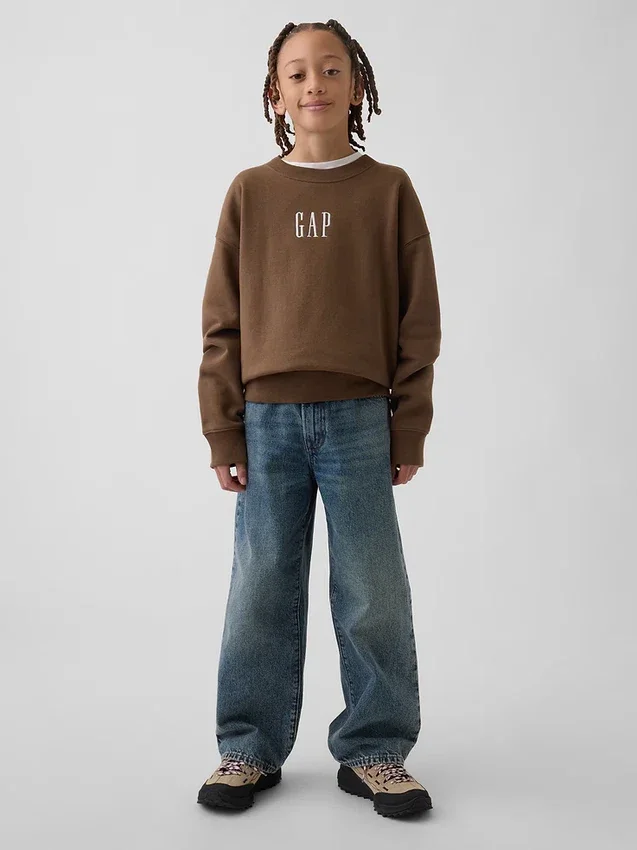 Sudadera infantil Vintagesoft con logo y corte holgado