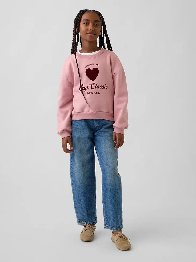 Sudadera infantil Vintagesoft con mangas dolman