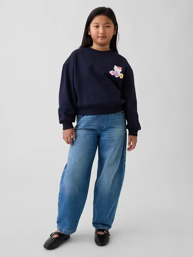 Sudadera infantil Vintagesoft con mangas dolman