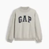 Sudadera infantil Vintagesoft de cuello alto y logo, de corte oversize