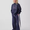 Sudadera infantil Vintagesoft de cuello alto y logo, de corte oversize