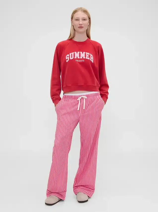Sudadera oversize con logo Raglán de GAP × Summer Fridays