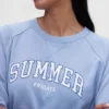 Sudadera oversize con logo Raglán de GAP × Summer Fridays