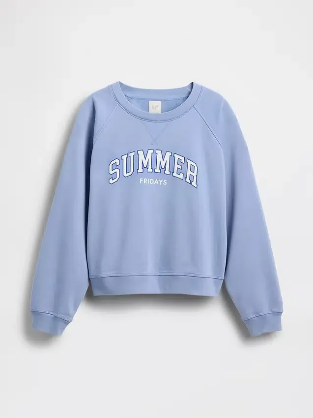 Sudadera oversize con logo Raglán de GAP × Summer Fridays