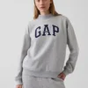 Sudadera oversize de cuello alto con logo Vintagesoft