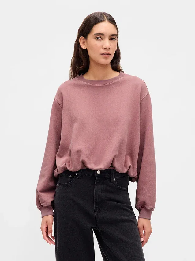 Sudadera oversize de felpa francesa gruesa