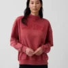 Sudadera oversize de felpa francesa gruesa con cuello alto
