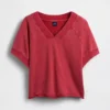 Sudadera oversize de felpa Vintagesoft con cuello en V