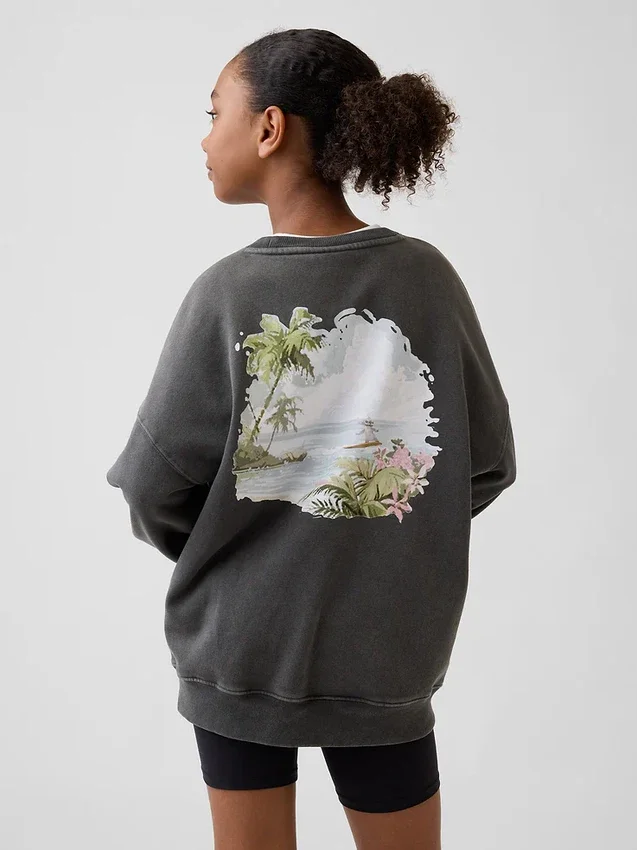 Sudadera oversize Vintagesoft para niños de GAP × Disney