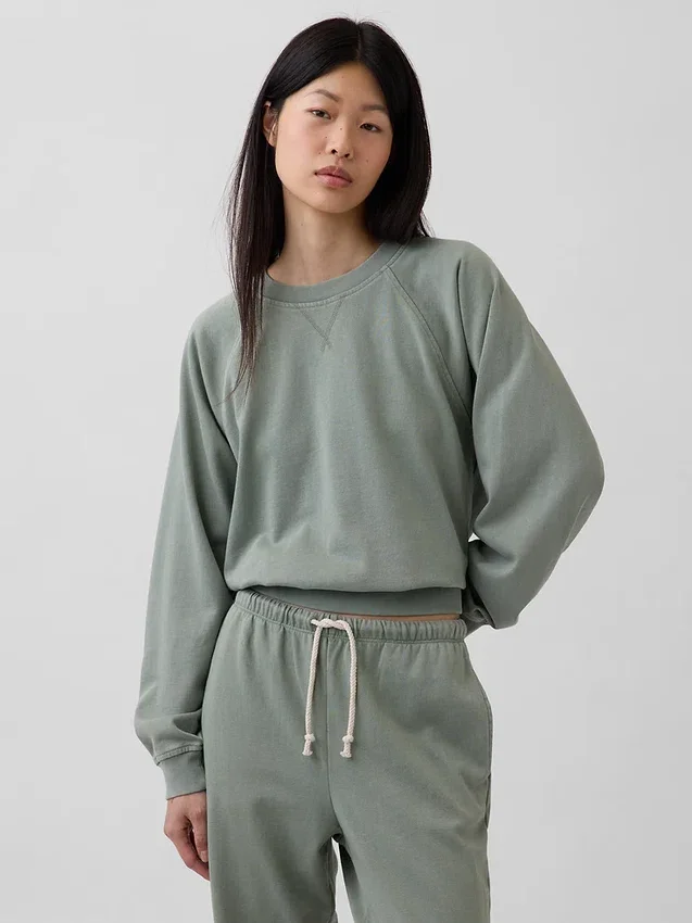 Sudadera raglán de felpa Vintagesoft