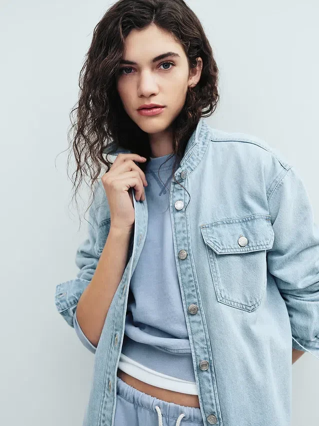 Chaqueta de camisa estilo western