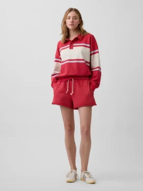 Sudadera tipo polo oversize de felpa Vintagesoft
