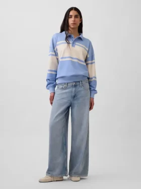 Sudadera tipo polo oversize de felpa Vintagesoft
