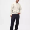 Sudadera tipo polo oversize de tejido grueso para adultos