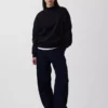 Sudadera túnica oversize de cuello alto Vintagesoft
