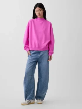 Sudadera túnica oversize de cuello alto Vintagesoft