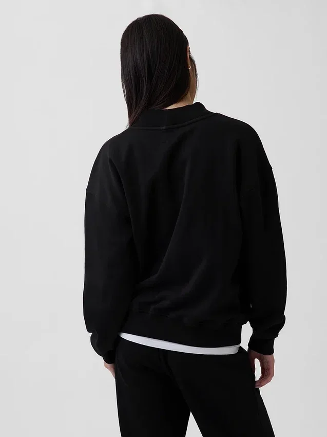 Sudadera túnica oversize de cuello alto Vintagesoft
