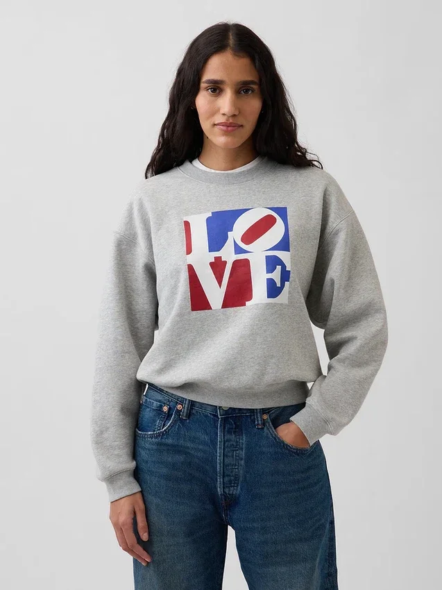 Sudadera «Vintagesoft Love» de Robert Indiana