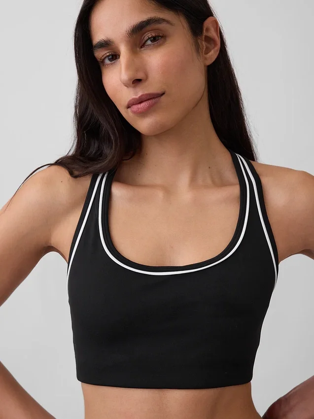 Sujetador deportivo GapFit Smooth de espalda cruzada para impacto medio
