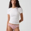 Tanga cheeky de algodón orgánico elástico súper suave