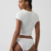Tanga cheeky de algodón orgánico elástico súper suave