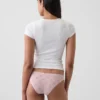 Tanga cheeky de algodón orgánico elástico súper suave