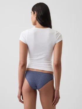 Tanga cheeky de algodón orgánico elástico súper suave