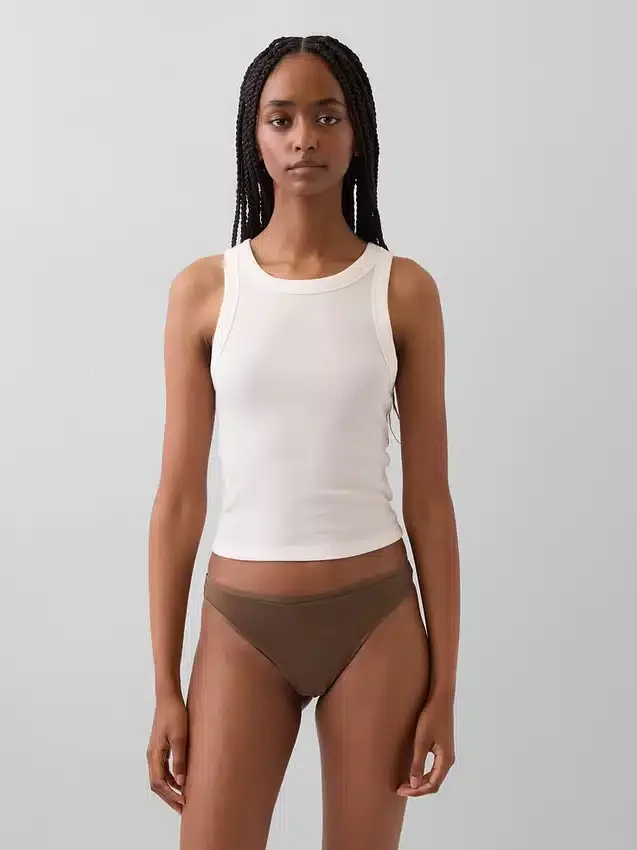 Tanga de algodón orgánico elástico