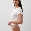 Tanga de algodón orgánico elástico