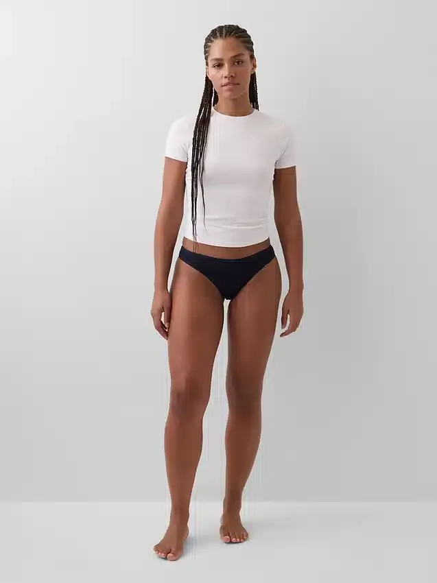 Tanga de algodón orgánico elástico