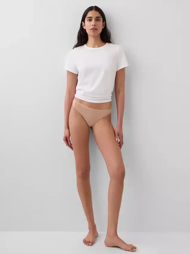 Tanga de algodón orgánico elástico