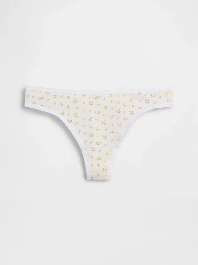Tanga de algodón orgánico elástico