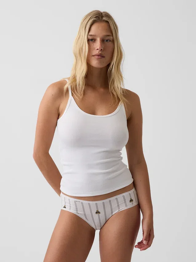 Tanga de algodón orgánico elástico súper suave