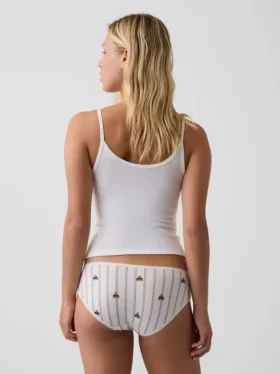 Tanga de algodón orgánico elástico súper suave