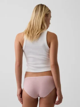 Tanga de algodón orgánico elástico súper suave