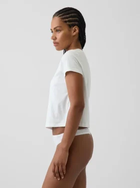 Tanga de algodón orgánico elástico súper suave