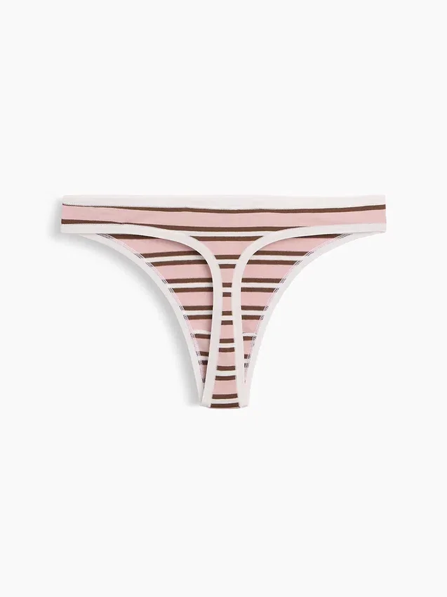 Tanga de algodón orgánico elástico súper suave