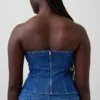 Top corsé de mezclilla GAP × Hfr de Atelier Ndigo