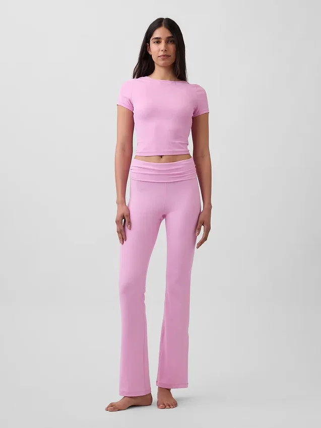 Top corto cruzado reversible GapFit Smooth