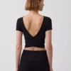 Top corto cruzado reversible GapFit Smooth