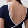 Top corto cruzado reversible GapFit Smooth