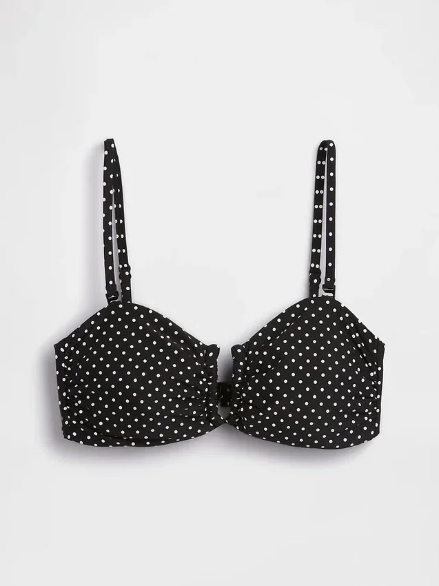 Top de bikini bandeau convertible