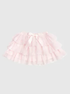 Tutú de encaje en capas con moño de Sweet Wink