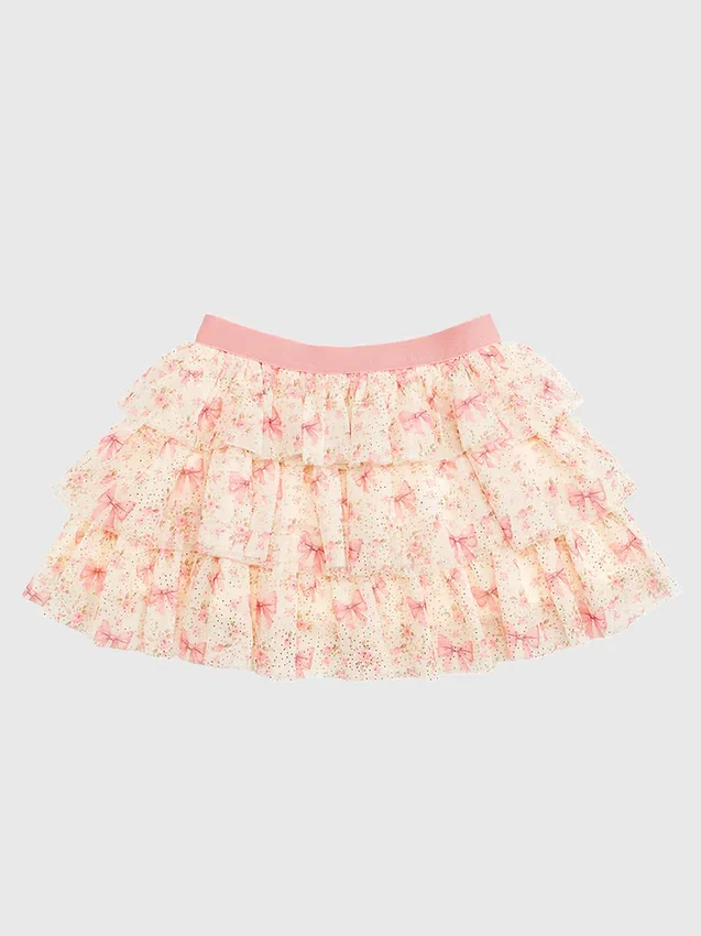 Tutu de pétalos con estampado floral delicado de Sweet Wink